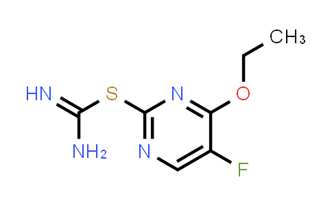 4-Ethoxy-5-fluoro-2-pyrimidinyl carbamimidothioate