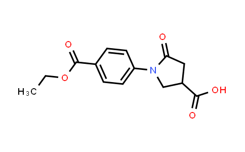 1-[4-(Ethoxycarbonyl)phenyl]-5-oxopyrrolidine-3-carboxylic acid