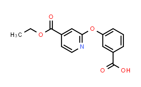 3-{[4-(Ethoxycarbonyl)pyridin-2-yl]oxy}benzoic acid