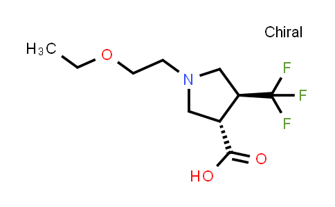 (3S,4S)-1-(2-Ethoxyethyl)-4-(trifluoromethyl)pyrrolidine-3-carboxylic acid