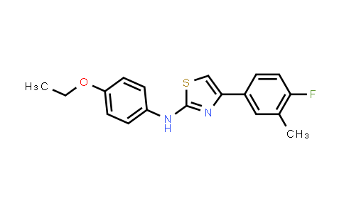 2-(4-Ethoxyphenylamino)-4-(3-methyl-4-fluorophenyl)thiazole