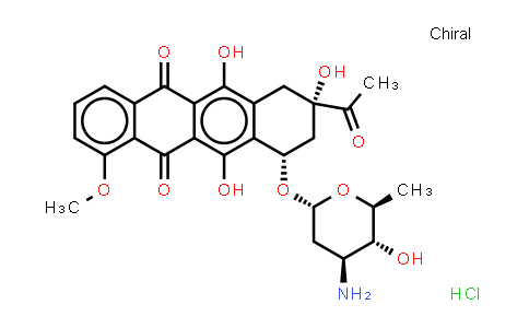 (8S-顺式)-8-乙酰基-10-[(3-氨基-2,3,6-三去氧-alpha-L-阿拉伯吡喃糖基)氧基]-7,8,9,10-四氢-6,8,11-三羟基-1-甲氧基并四苯-5,12-二酮盐酸盐