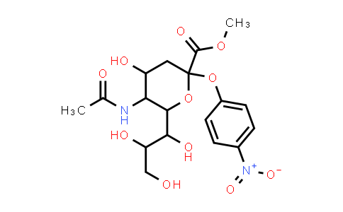 5-Acetamino-4-hydroxy-2-(4-nitro-phenoxy)-6-(1,2,3-trihydroxy-propyl)-tetrahydro-pyran-2-carboxylic acid methyl ester