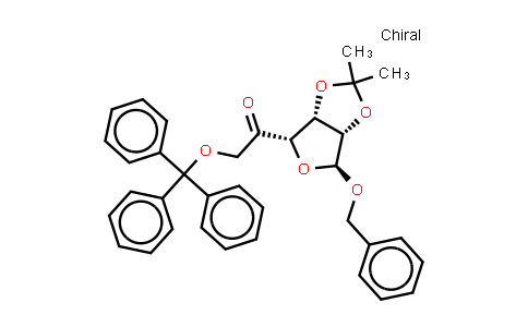 Benzyl 2,3-O-isopropylidene-6-O-trityl-5-keto-a-D-mannofuranose