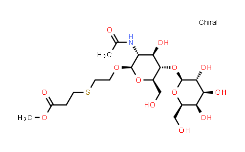 Carbomethoxyethylthioethyl 2-acetamido-2-deoxy-4-O-(b-D-galactopyranosyl)-b-D-glucopyranoside