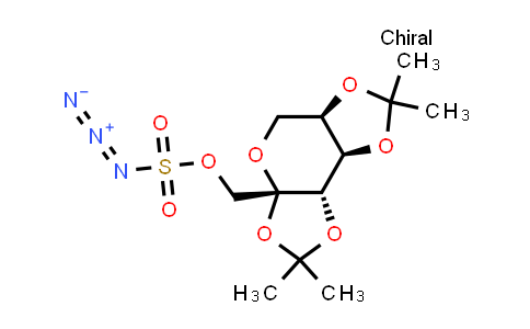 2,3:4,5-Di-O-isopropylidene-b-D-fructopyranose azide sulphate