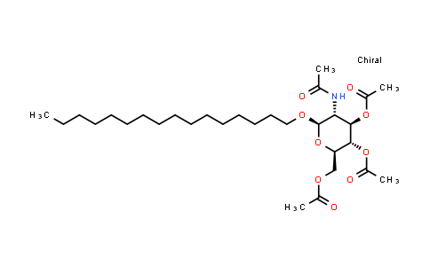 Hexadecyl 2-acetamido-3,4,6-tri-O-acetyl-2-deoxy-b-D-glucopyranoside