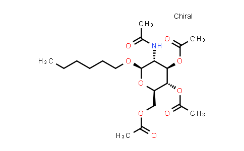 Hexyl 2-acetamido-3,4,6-tri-O-acetyl-2-deoxy-b-D-glucopyranoside
