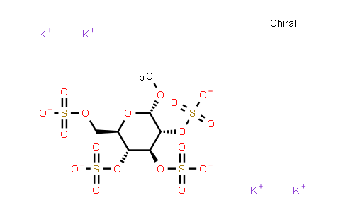 Methyl a-D-glucopyranoside 2,3,4,6-tetrasulfate potassium salt
