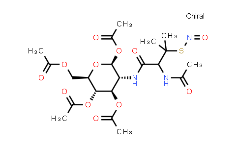N-(S-Nitroso-N-acetyl-D,L-penicillamine)-2-amino-2-deoxy-1,3,4,6-tetra-O-acetyl-b-D-glucopyranose