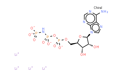 Adenosine-5'-[(beta,gamma)-imido]triphosphate tetralithium salt