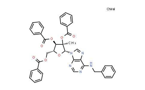 2',3',5'-Tri-O-benzoyl-N6-benzyl-2'-C-methyladenosine