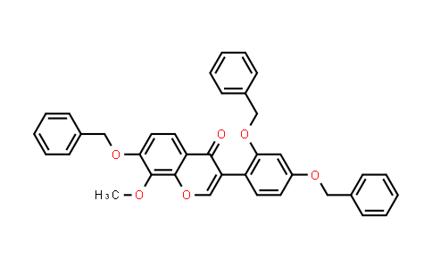 7,2′,4′-Tribenzyloxy-8-methoxyisoflavone