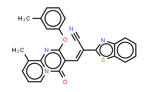 alpha-[[9-甲基-2-(3-甲基苯氧基)-4-氧代-4H-吡啶并[1,2-a]嘧啶-3-基]亚甲基]-2-苯并噻唑乙腈