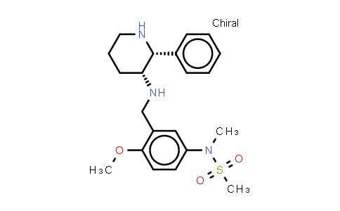 REL-N-[4-甲氧基-3-[[[(2R,3R)-2-苯基-3-哌啶基]氨基]甲基]苯基]-N-甲基-甲磺酰胺