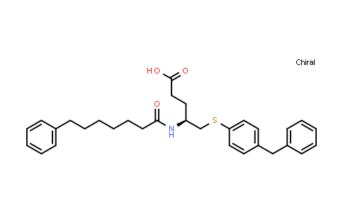 4-(s)-[(1-Oxo-7-phenylheptyl)amino]-5-[4-(phenylmethyl)phenylthio]pentanoic acid
