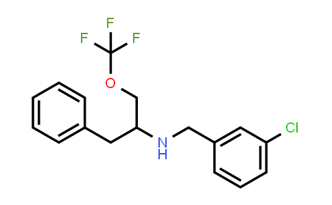 (1-Benzyl-2-trifluoromethoxy-ethyl)-(3-chloro-benzyl)-amine