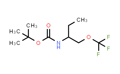 (1-Trifluoromethoxymethyl-propyl)-carbamic acid tert-butyl ester