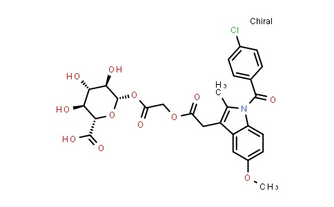 (2S,3S,4S,5R,6S)-6-[2-[2-[1-(4-Chlorobenzoyl)-5-methoxy-2-methyl-indol-3-yl]acetyl]oxyacetyl]oxy-3,4,5-trihydroxy-tetrahydropyran-2-carboxylic acid