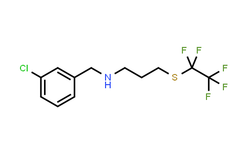 (3-Chloro-benzyl)-(3-pentafluoroethylsulfanylpropyl)-amine