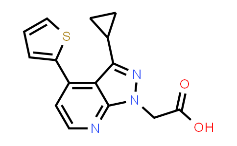 (3-Cyclopropyl-4-thien-2-yl-1H-pyrazolo[3,4-b]pyridin-1-yl)acetic acid