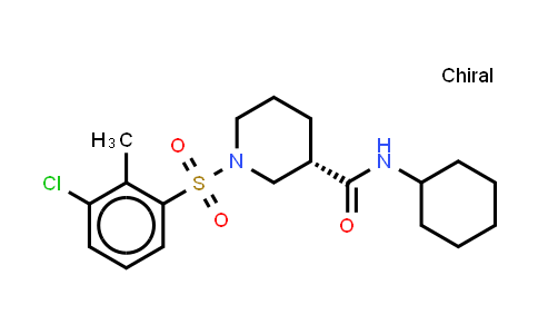 (3S)-1-[(3-Chloro-2-methylbenzene)sulfonyl]-N-cyclohexylpiperidine-3-carboxamide
