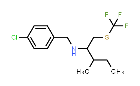 (4-Chloro-benzyl)-(2-methyl-1-trifluoromethylsulfanylmethylbutyl)-amine