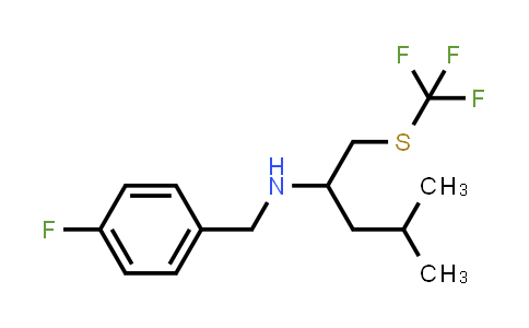 (4-Fluoro-benzyl)-(3-methyl-1-trifluoromethylsulfanylmethylbutyl)-amine