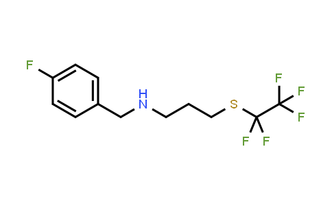 (4-Fluoro-benzyl)-(3-pentafluoroethylsulfanylpropyl)-amine