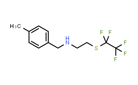 (4-Methyl-benzyl)-(2-pentafluoroethylsulfanylethyl)-amine