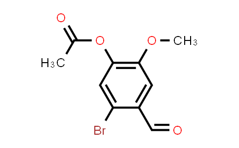(5-bromo-4-formyl-2-methoxy-phenyl) acetate