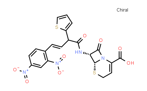 (6R,7R)-7-[[(E)-4-(2,4-Dinitrophenyl)-2-(2-thienyl)but-3-enoyl]amino]-8-oxo-5-thia-1-azabicyclo[4.2.0]oct-2-ene-2-carboxylic acid