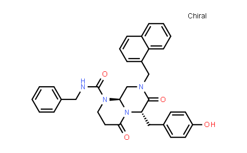 (6S,9aS)-N-benzyl-6-[(4-hydroxyphenyl)methyl]-8-(1-naphthylmethyl)-4,7-dioxo-3,6,9,9a-tetrahydro-2H-pyrazino[1,2-a]pyrimidine-1-carboxamide