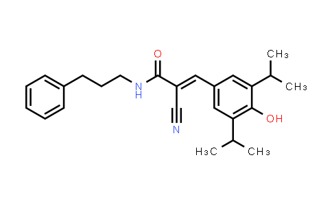 (E)-2-cyano-3-(4-hydroxy-3,5-diisopropyl-phenyl)-N-(3-phenylpropyl)prop-2-enamide