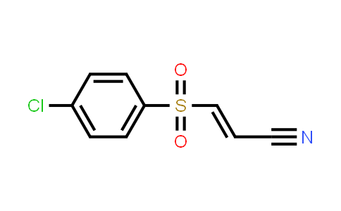 (E)-3-(4-chlorophenyl)sulfonylprop-2-enenitrile