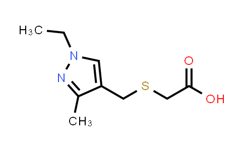 ([(1-Ethyl-3-methyl-1H-pyrazol-4-yl)methyl]thio)acetic acid