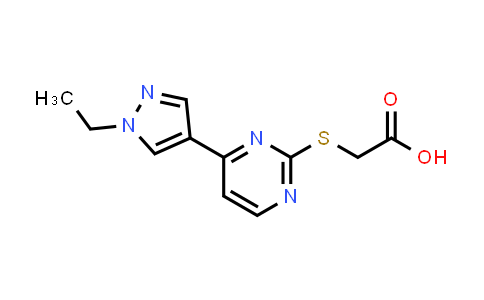 ([4-(1-Ethyl-1H-pyrazol-4-yl)pyrimidin-2-yl]thio)acetic acid