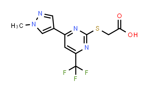 ([4-(1-Methyl-1H-pyrazol-4-yl)-6-(trifluoromethyl)pyrimidin-2-yl]thio)acetic acid