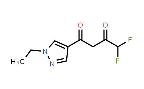 1-(1-ethylpyrazol-4-yl)-4,4-difluoro-butane-1,3-dione
