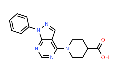 1-(1-Phenyl-1H-pyrazolo[3,4-d]pyrimidin-4-yl)piperidine-4-carboxylic acid