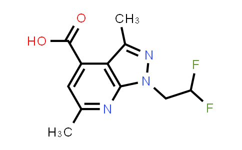 1-(2,2-Difluoroethyl)-3,6-dimethyl-pyrazolo[3,4-b]pyridine-4-carboxylic acid