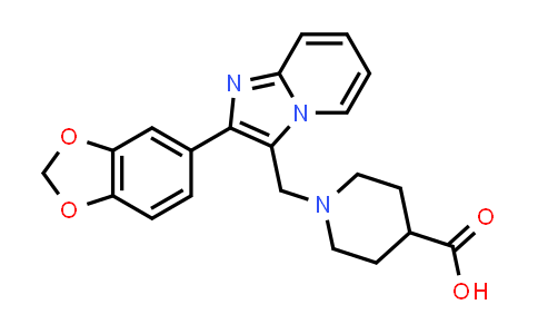 1-(2-Benzo[1,3]dioxol-5-yl-imidazo[1,2-a]pyridin-3-ylmethyl)-piperidine-4-carboxylic acid