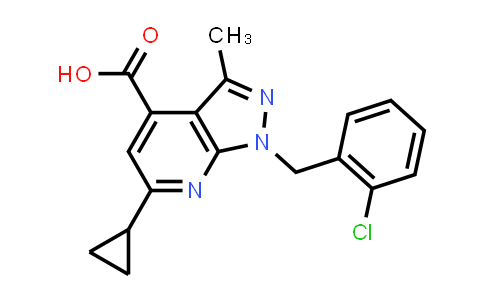 1-(2-Chlorobenzyl)-6-cyclopropyl-3-methyl-1H-pyrazolo[3,4-b]pyridine-4-carboxylic acid
