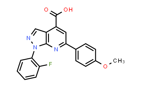 1-(2-Fluorophenyl)-6-(4-methoxyphenyl)pyrazolo[3,4-b]pyridine-4-carboxylic acid