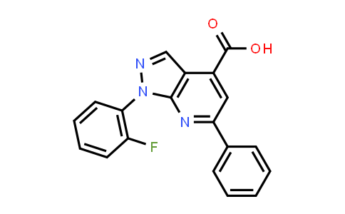 1-(2-Fluorophenyl)-6-phenyl-pyrazolo[3,4-b]pyridine-4-carboxylic acid