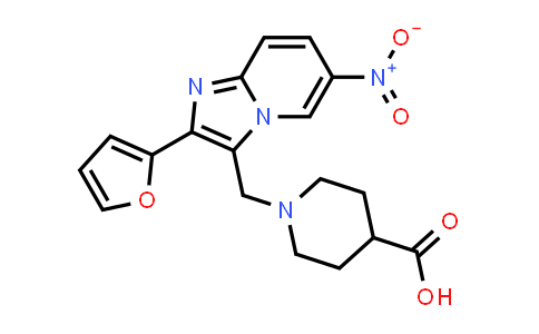 1-(2-Furan-2-yl-6-nitro-imidazo[1,2-a]pyridin-3-ylmethyl)-piperidine-4-carboxylic acid