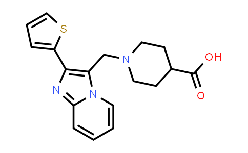 1-(2-Thiophen-2-yl-imidazo[1,2-a]pyridin-3-ylmethyl)-piperidine-4-carboxylic acid