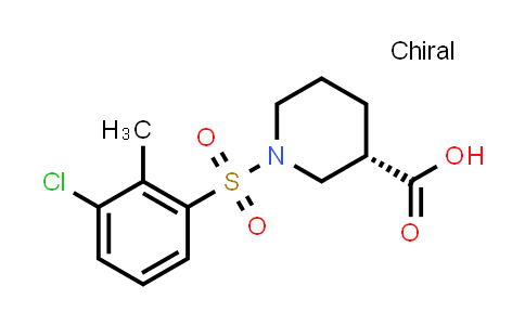 1-(3-Chloro-2-methyl-benzenesulfonyl)-(S)-piperidine-3-carboxylic acid