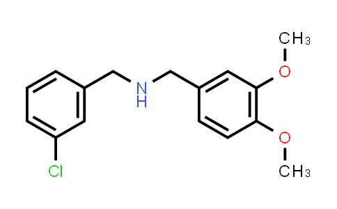 1-(3-Chlorophenyl)-N-[(3,4-dimethoxyphenyl)methyl]methanamine