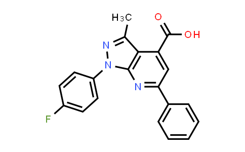 1-(4-Fluorophenyl)-3-methyl-6-phenyl-pyrazolo[3,4-b]pyridine-4-carboxylic acid